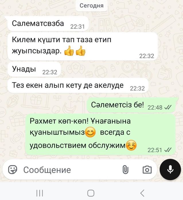килем жуу орталыгы Раяна