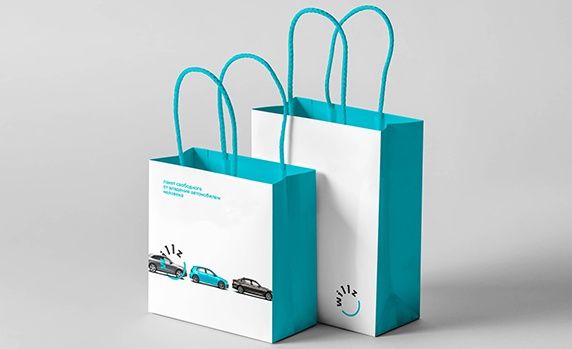 Qog'oz paket sovg'a uchun qogozli paket