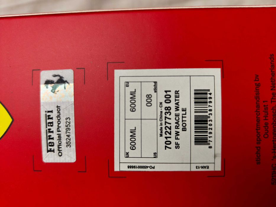 Оригинален термос бутилка Puma x Ferrari Water Bottle / Пума Ферари