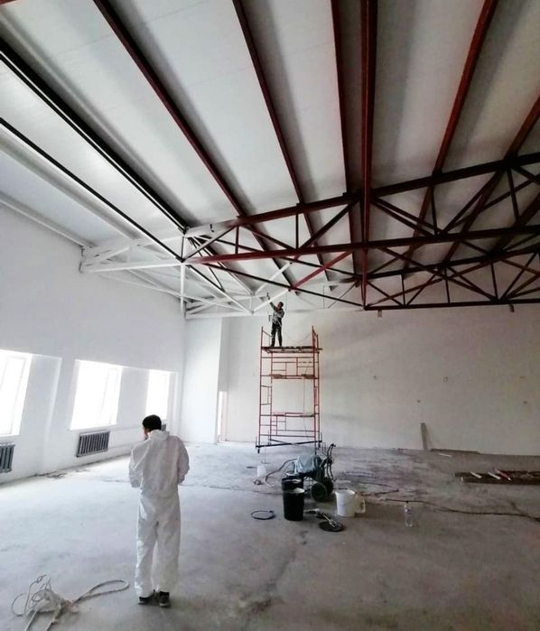 Обработка огнезащитным составом деревянных и стальных конструкций ...