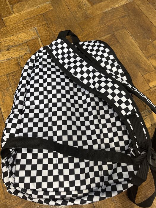 Раница Vans черно-бяла