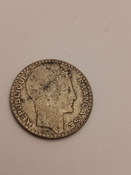 Monedă argint 10 franci, Franța 1930 (Turin)