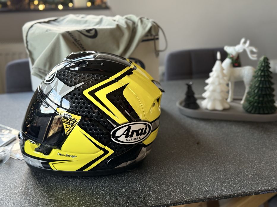 Каска Arai RX7V Dyno Fluor Yellow