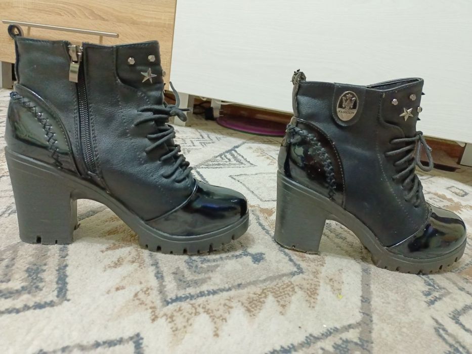 Женские зимние сапоги. Ботинки с мехом