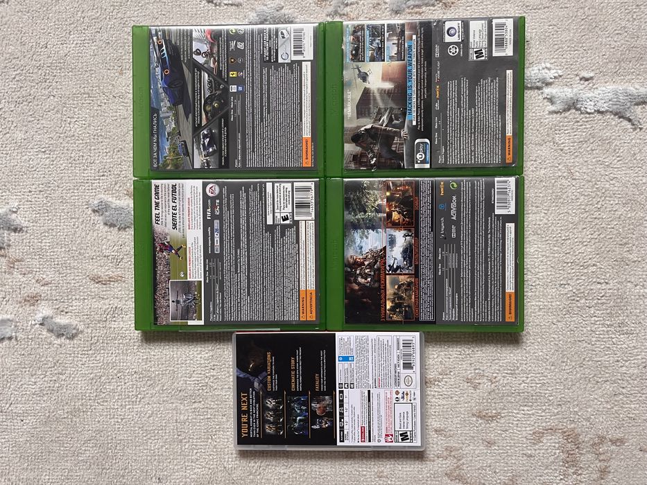 Диски xbox и катридды nintendo switch