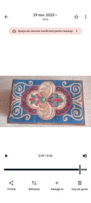 Taburet scăunel goblen