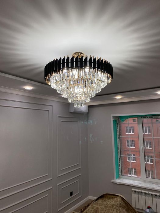 Установка люстр недорого