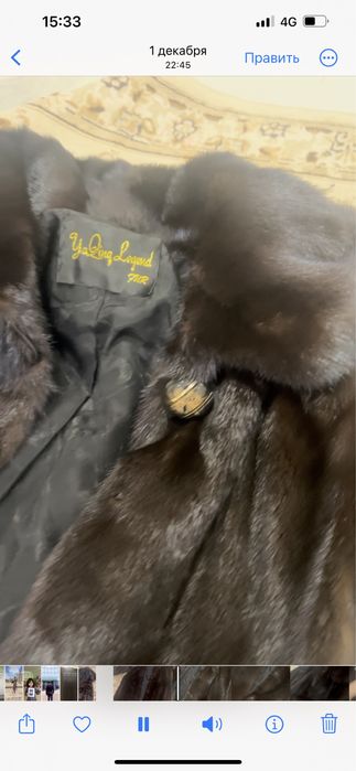 Шуба натуральная норка