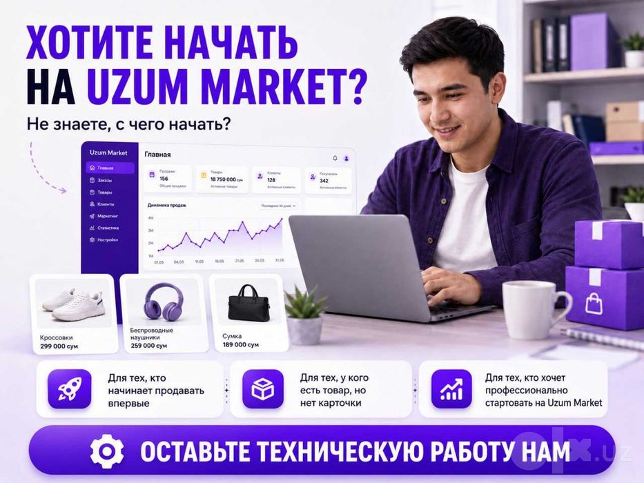 Профессиональный запуск магазина на Uzum Market