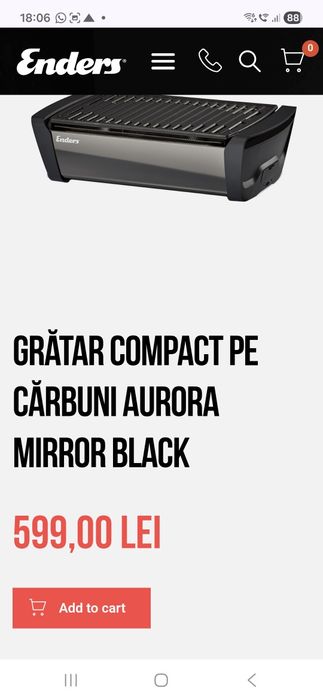 Vând grătar Enders