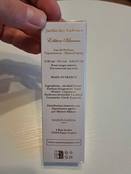 Parfum Tuileries Garden - Amyris 20ml , nou , in cutie, dama