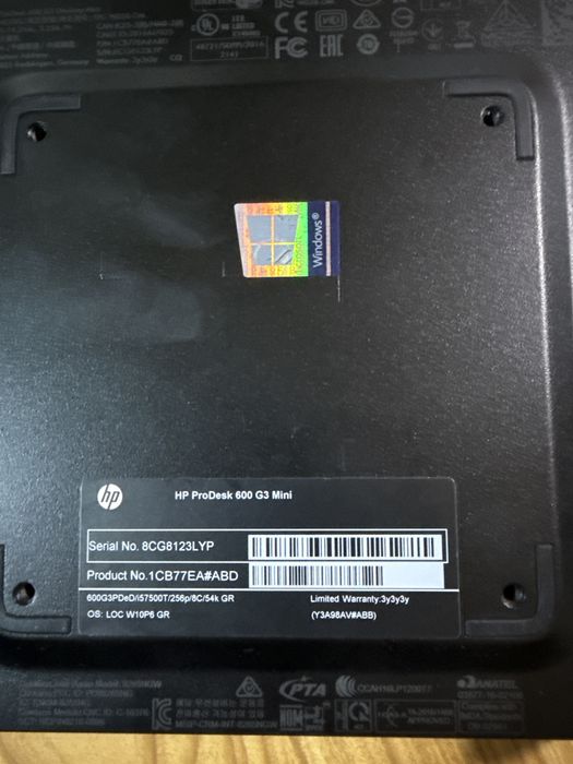 Hp Prodesk mini pc i5 intel