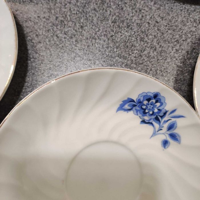 Чинийки, стар български порцелан, 5 броя