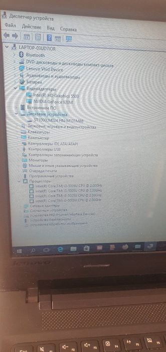 Продам ноутбук lenovo i core 3