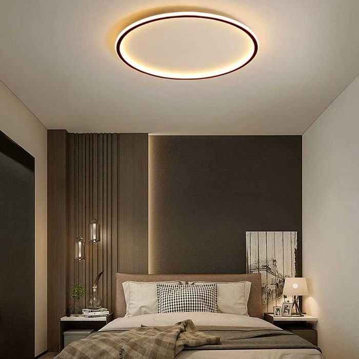 Ултратънка 4,5 см, ф60 см, ЛЕД, LED таванна лампа, модерна и кръгла №3