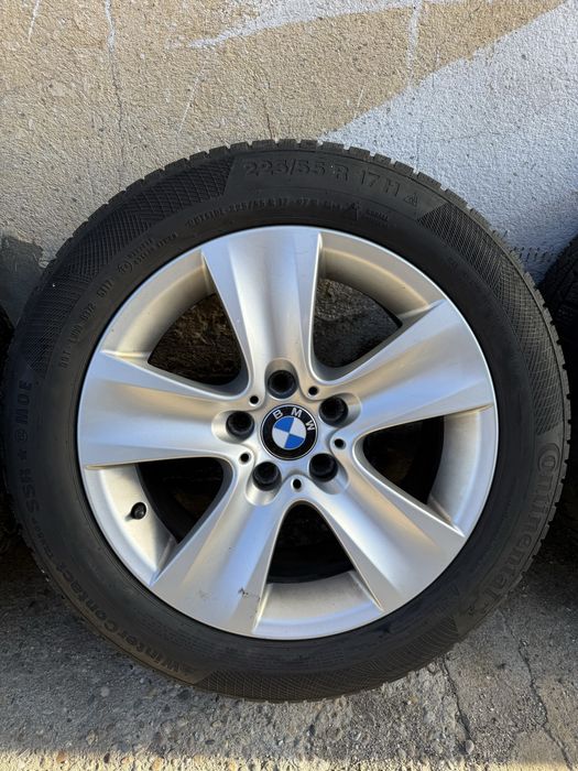 Jante Bmw F10/F11 cu cauc 225/55/R17 Continental iarna dot 2017 6-7mm