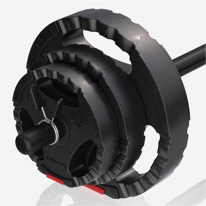 Set de 20 kg aerobic cu discuri cu grip