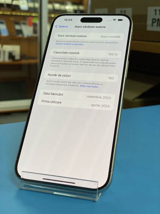 Apple iPhone 15 Pro Max 256GB, Garantie 12 luni | Lensun