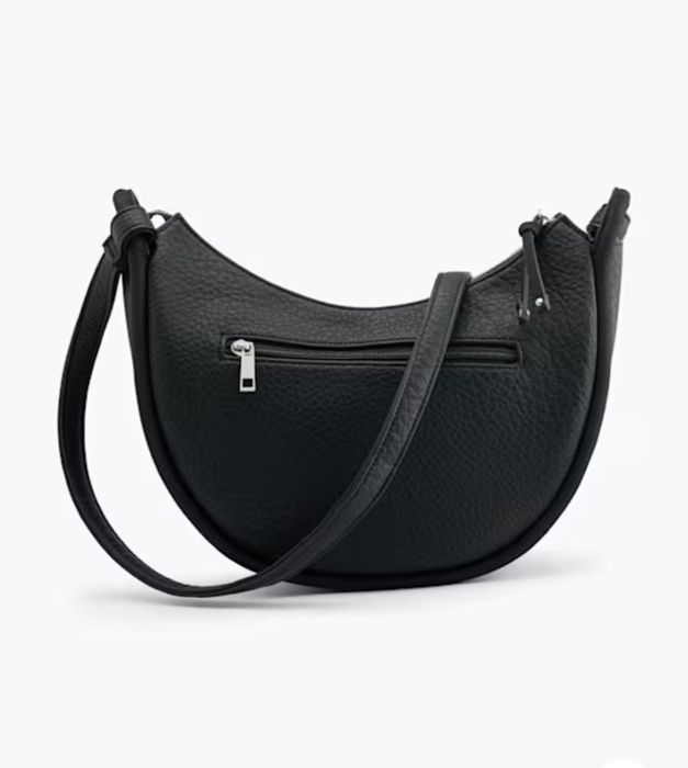 Кожена черна чанта