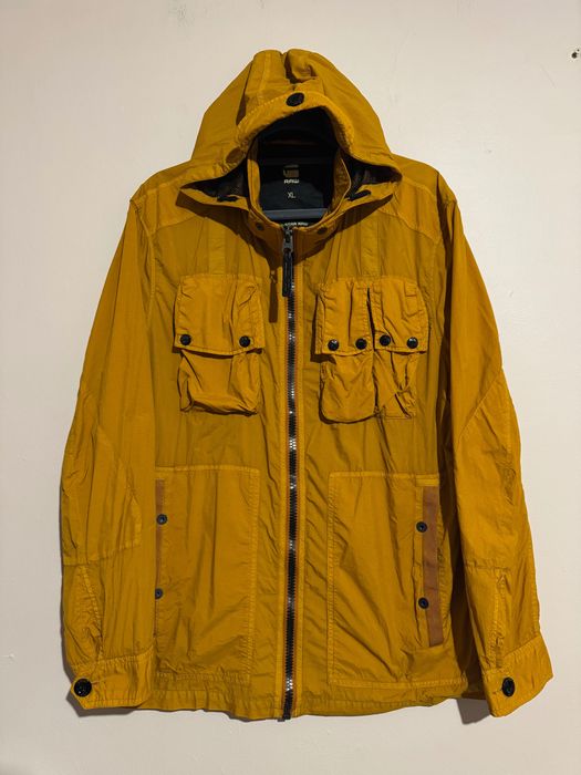 G-Star Ospak Hooded Straight Nylon Jacket Overshirt.