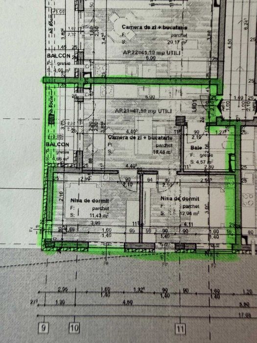 Apartament cu 3 camere - Parcare inclusa l Semifinisat l Complex nou