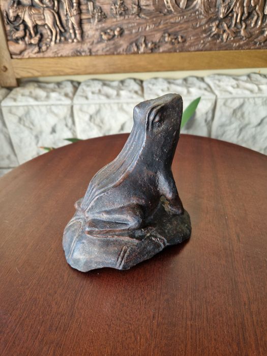 Уникална антикварна колекционерска чугунена фигура статуетка от 19 век