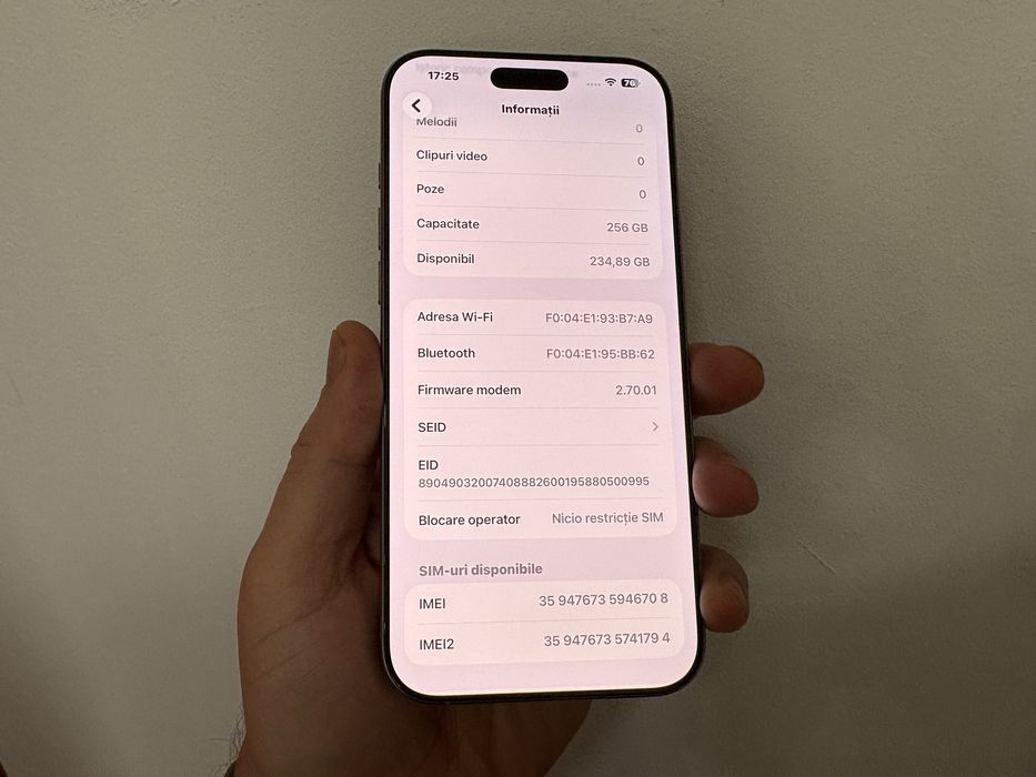 Iphone 16 Pro Max, 256 gb, Natural Titanium