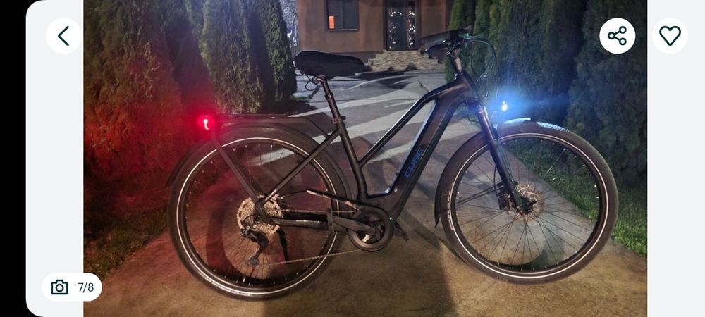 Bicicleta electrica Cube Kathmandu Hybrid Pro 625 Black Blue