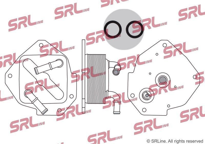 Radiator racire ulei, termoflot Mazda 3 202019, 6 202019, Cx-5 202017, Cx-5 202025, 2.2 Skyactiv-D, 2.2 MZR-CD, fagure brazat, OE SH0114700, SRLine