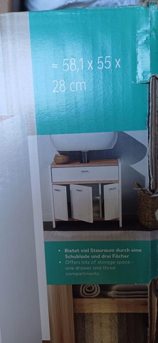 НОВИ ! Неразпечатвани  ШКАФОВЕ  за над Пералня , за под мивка , РАКЛА