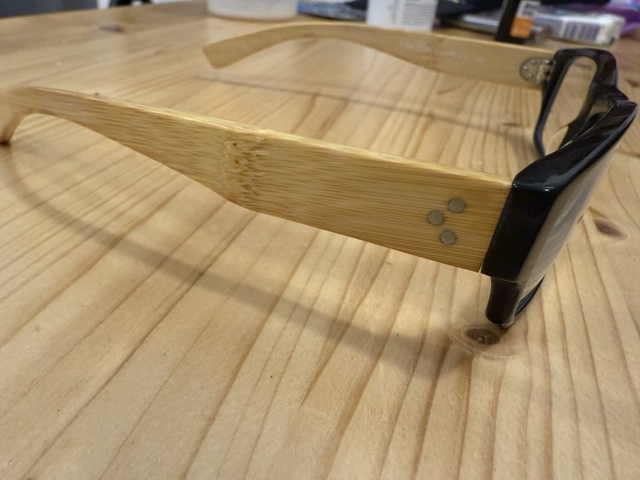 Ochelari Link cu Ramă din Bambus – Design Unic, Lentile cu Dioptrii