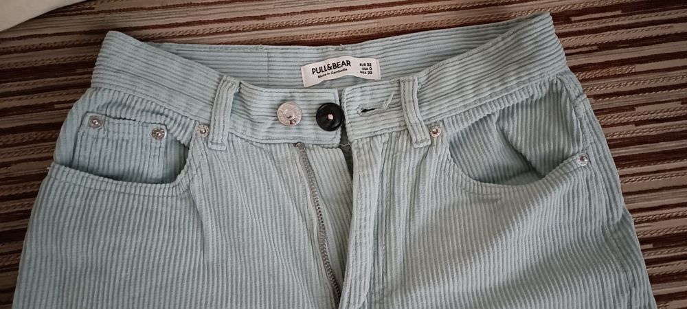 Сини джинси от кадифе Pull&Bear