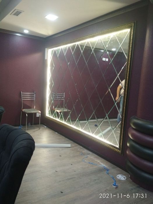 Зеркало ромбик российских стекло 420000