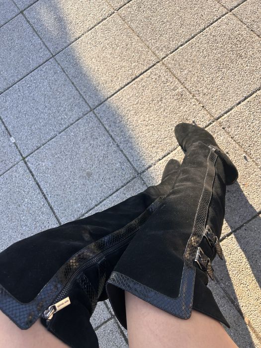 Велурени ботуши/чизми Michael Kors