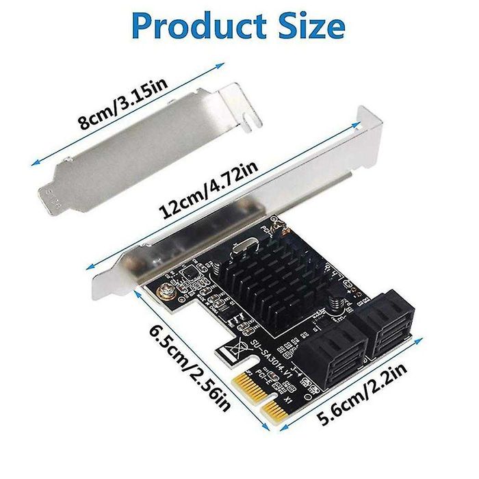 4 Port Sata 3 To Pci ExpressX1 6GbpsSata 3.0 To Pci-E Adapter