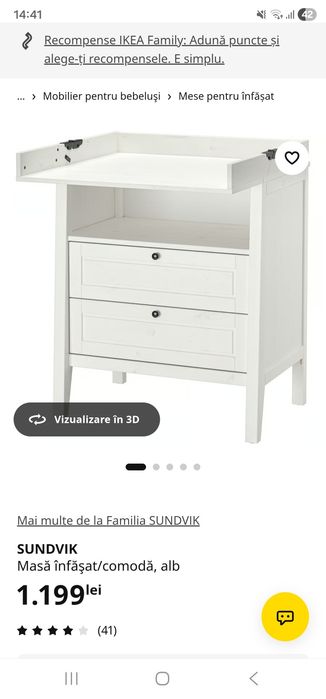 Masuta Infasat/comoda Ikea