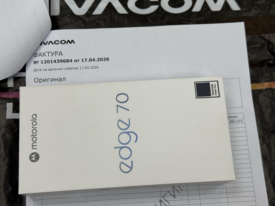 ***ЗАПЕЧАТАН 512GB Motorola Edge 70 Vivacom Гаранция до 2028 г. Grey