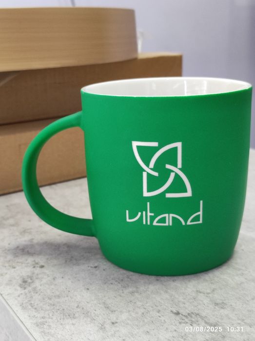 Soft tuch bakal, yashil rangli bakal, logo pechat xizmati