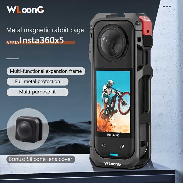 Cadru metalic frame de protectie pentru camere de actiune Insta360 X5