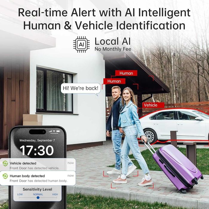 Cameră video securitate bec SYMYNELEC WiFi 5G 3K senzor miscare noapte