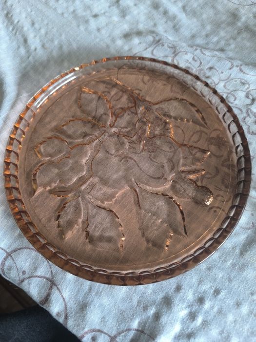 Гравиран стъклен поднос с гравирани чаши (НОВИ)