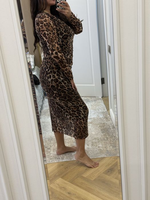Леопардовое платье