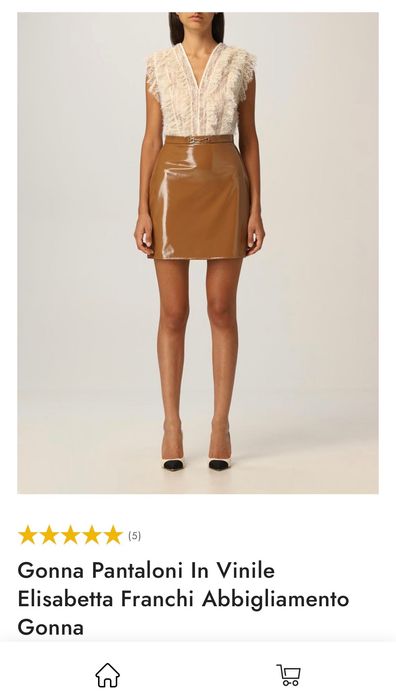 Elisabetta Franchi рокля М/Черна пола с пайети М размер/H&M топ с пайети S размер - нови