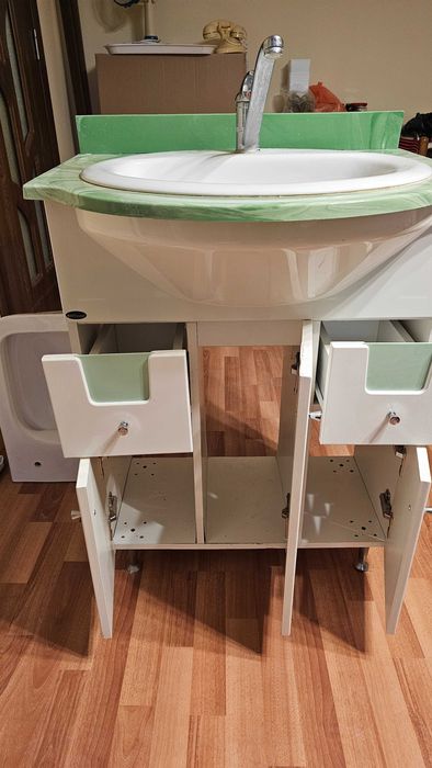 Mobilier baie Martplast MDF + lavoar + baterie