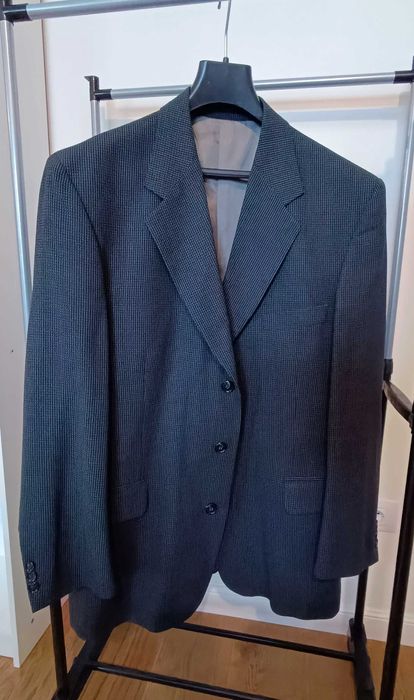 Vand sacou barbatesc albastru-gri