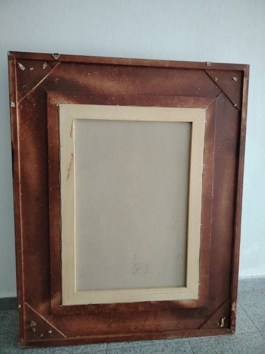 Ulei pe pânză o lucrare deosebita Baroc cu o rama superbă foarte lata