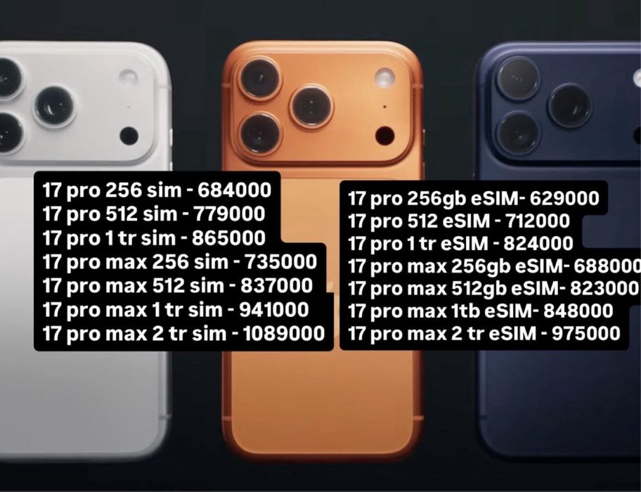 iphone 17 pro max с гарантий, iphone 17 pro, айфон 17