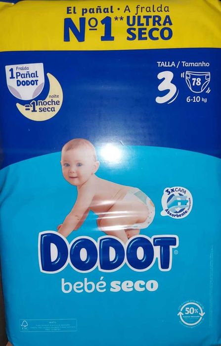 ГОЛЯМА РАЗПРОДАЖБА — DODOT Bebé Seco €6,99  вместо 9,99 € — №3, 4, 5, 6 — само до понеделник 15 юни!