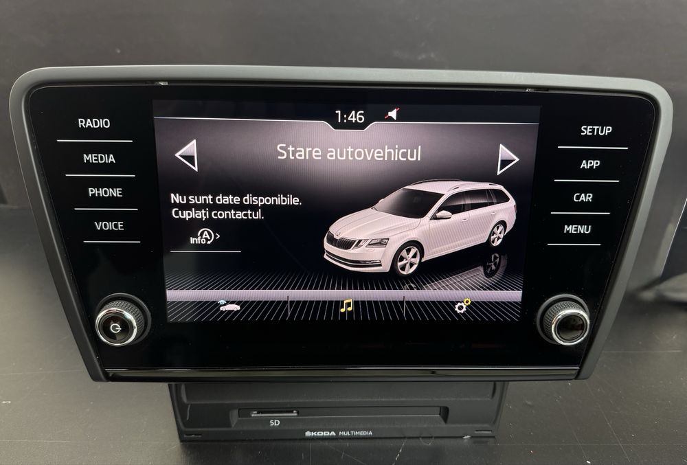 Navigatie Originala Skoda MIB2 + Display 8”  Octavia 3 CarPlay Android