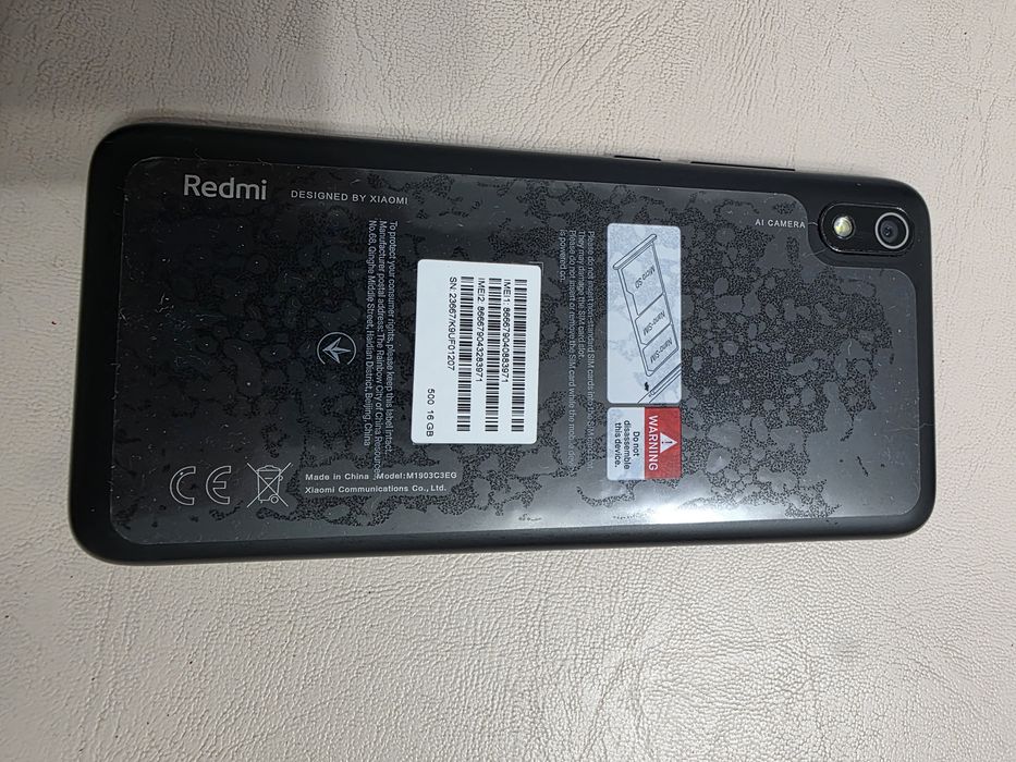 Смартфон Redmi 7A Matte Black 2Gb RAM 16GB ROM
